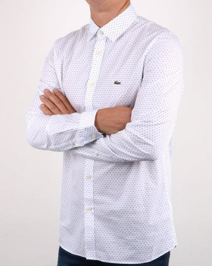 Lacoste Shirt White/Blue