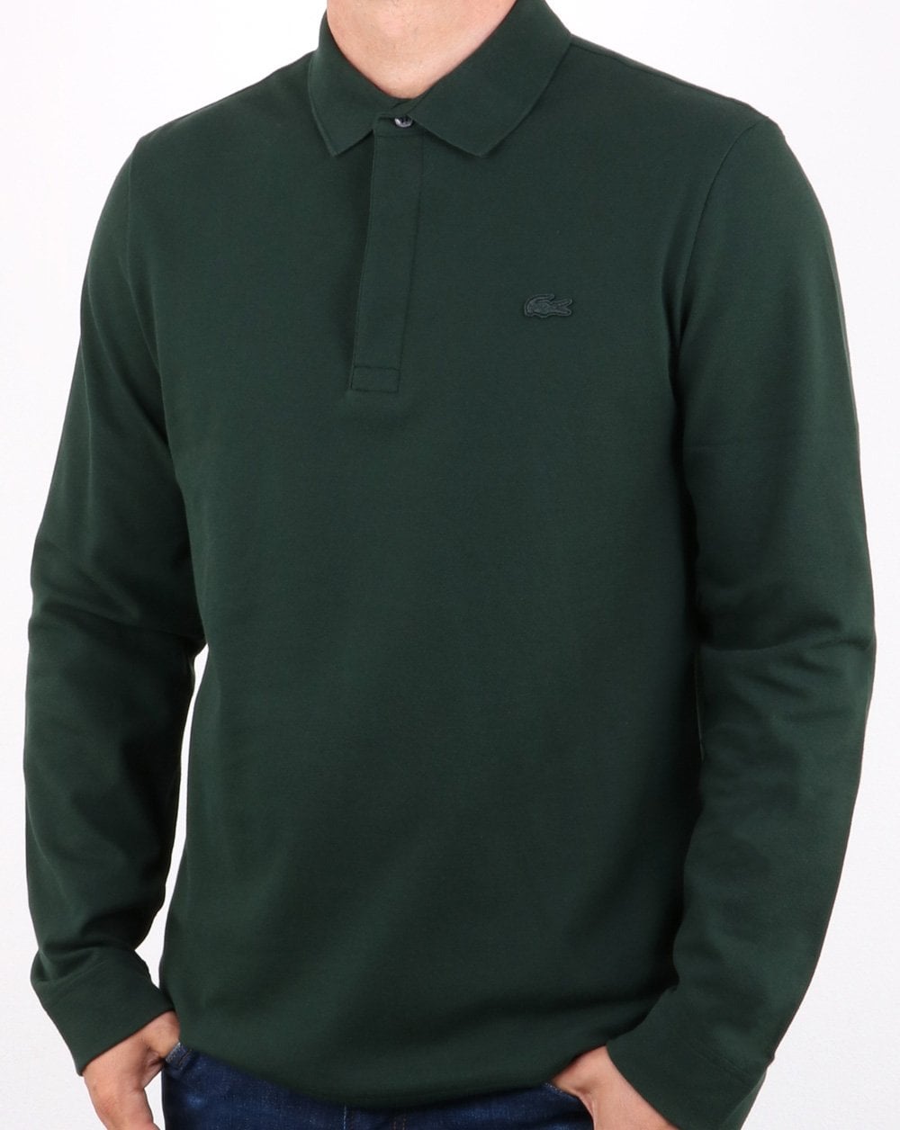 Lacoste Long Sleeve Polo Shirt Dark Green
