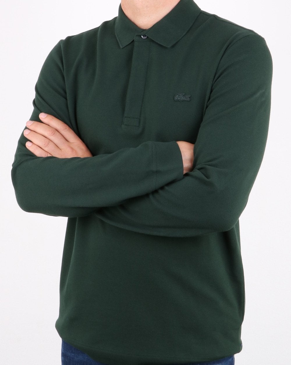 Lacoste Long Sleeve Polo Shirt Dark Green