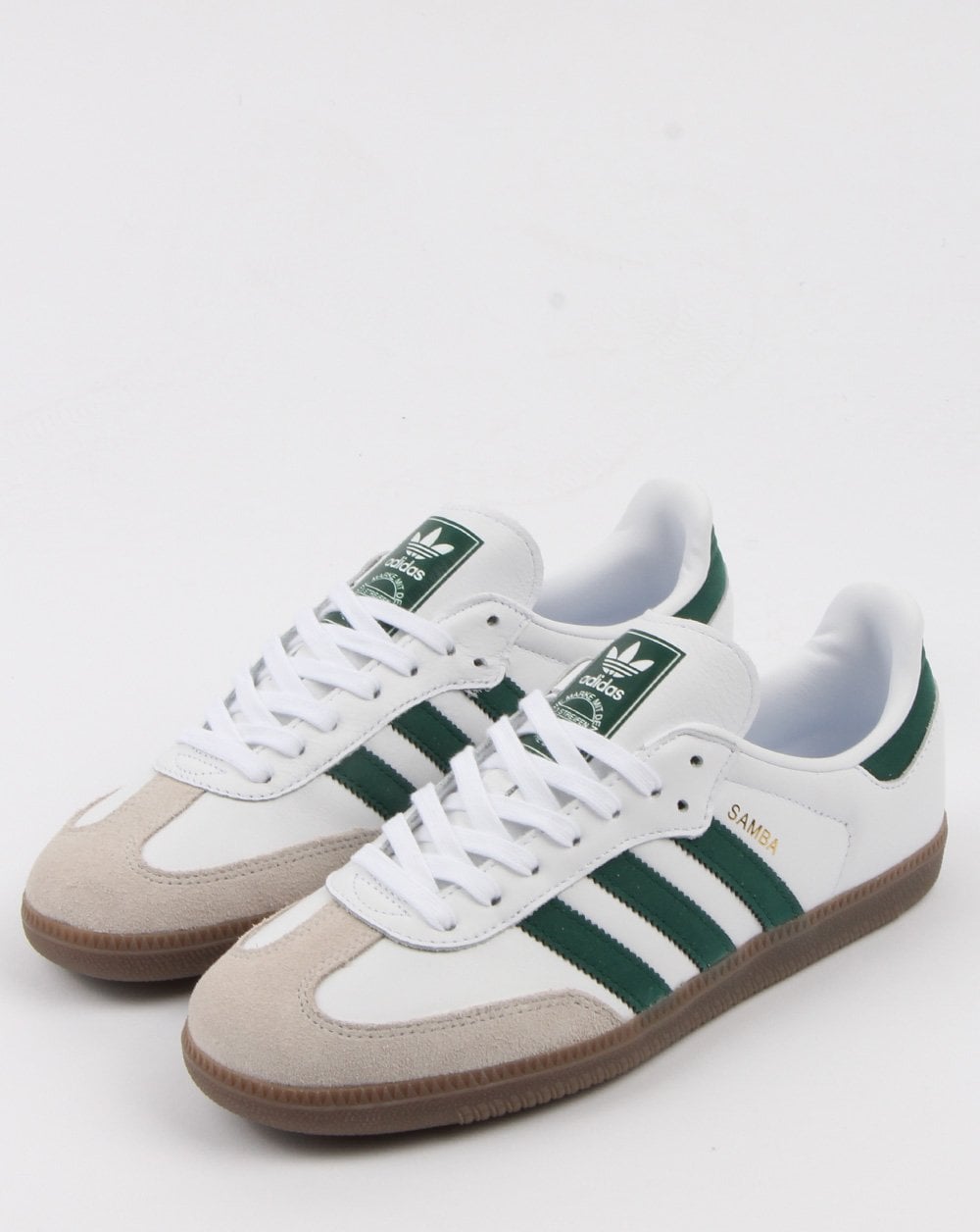 Adidas Samba Og Trainers White/collegiate Green