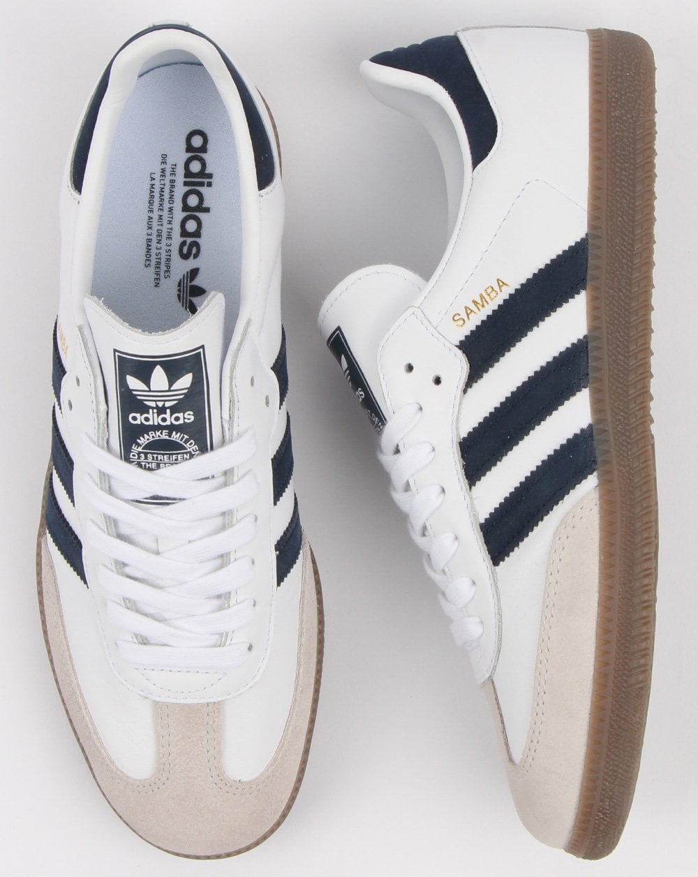 Adidas Samba Og Trainers White/navy