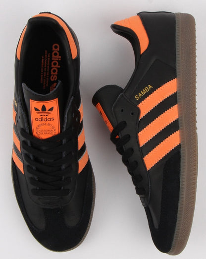 Adidas Samba Og Trainers Black/ Orange