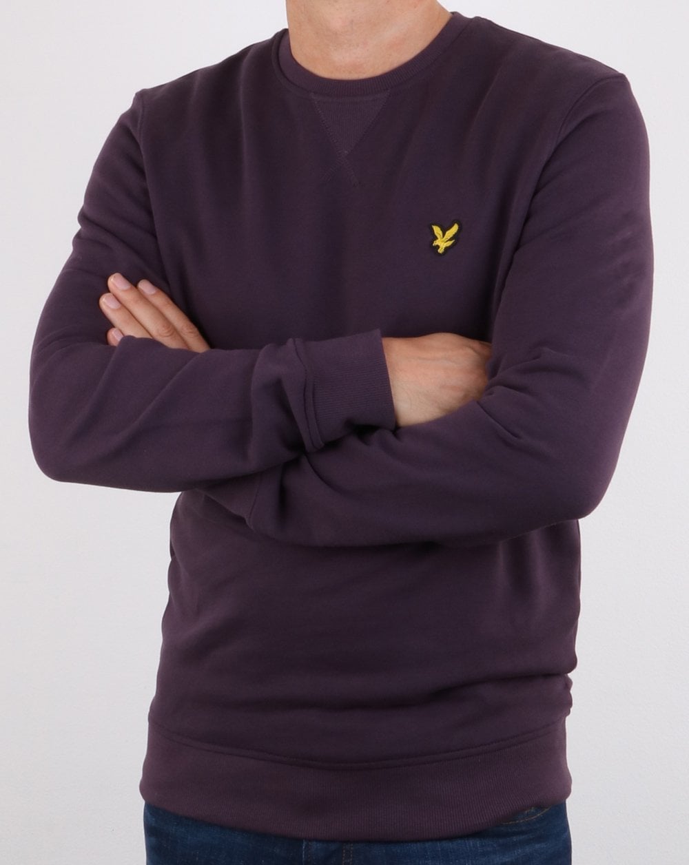 Lyle And Scott Crew Neck Sweatshirt Deep Plum
