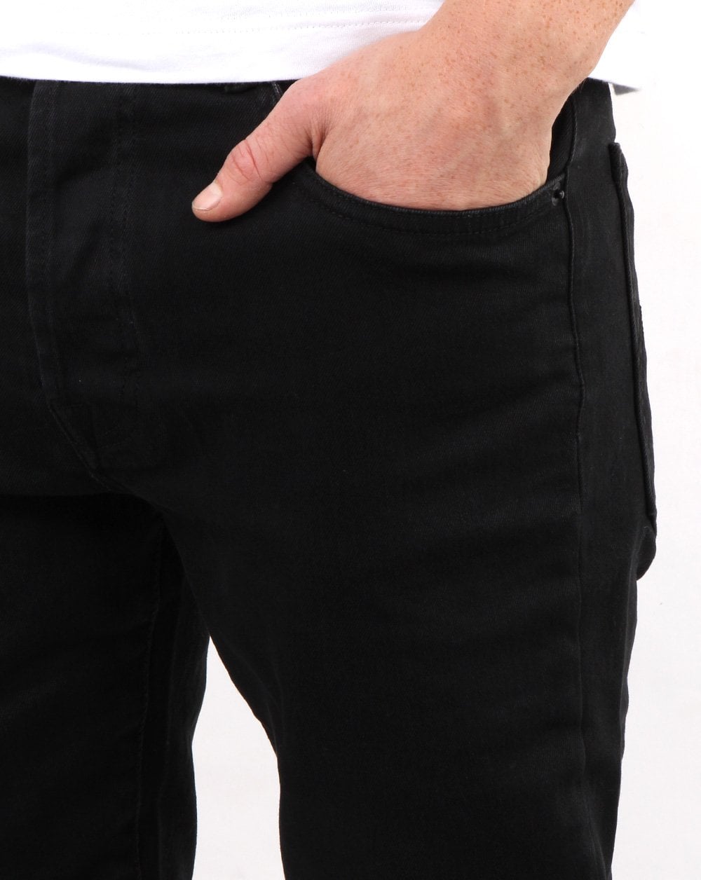Marshall Artist Slim Tapered Jeans Black Garment Dye