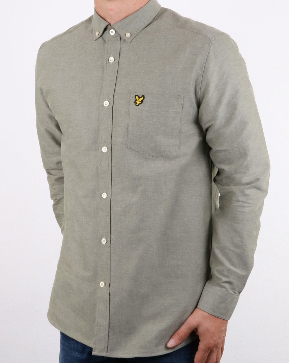 Lyle And Scott Oxford Shirt Woodland Green