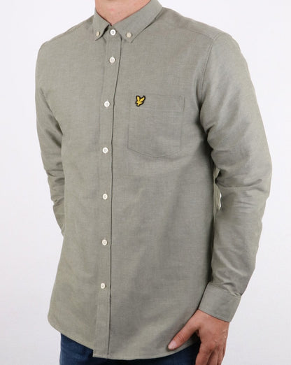 Lyle And Scott Oxford Shirt Woodland Green