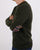 Aquascutum Lance Lambswool Jumper Military Green