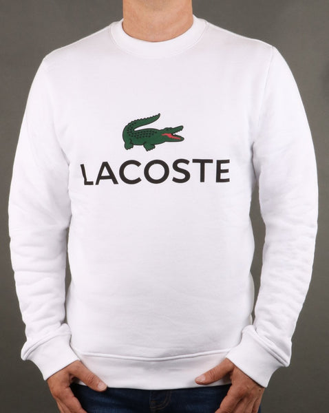 Lacoste Logo Sweatshirt White