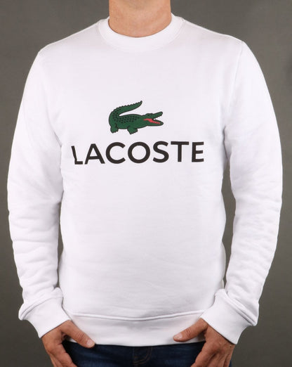 Lacoste Logo Sweatshirt White