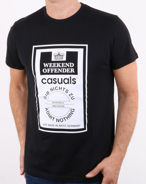 Weekend Offender Gib Nicht Zu T-shirt Black