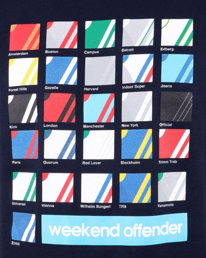 Weekend Offender The stripe colours T-shirt Navy