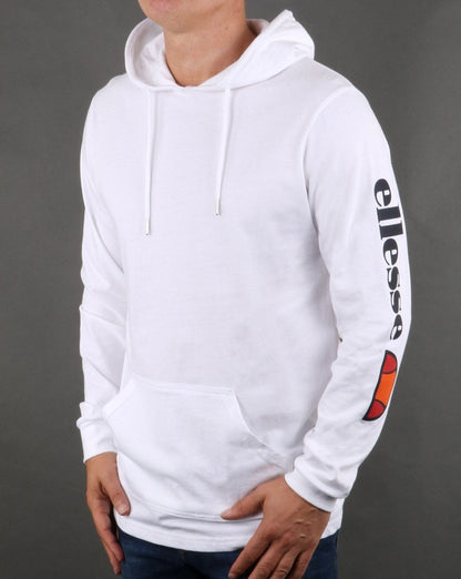 Ellesse Oratoria Hooded Long Sleeve T Shirt White