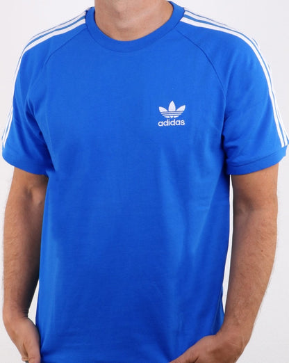 Adidas Originals 3 Stripes T Shirt Bluebird