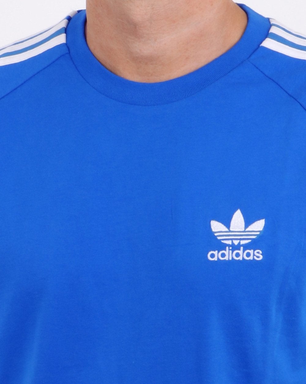 Adidas Originals 3 Stripes T Shirt Bluebird