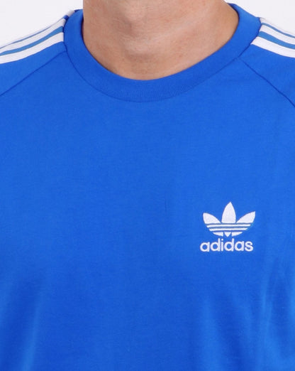 Adidas Originals 3 Stripes T Shirt Bluebird