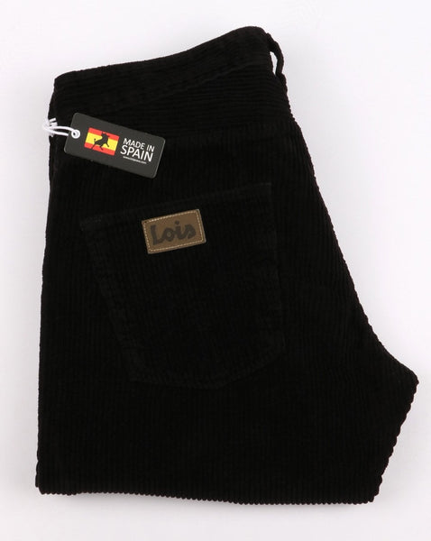 Lois Terrace Regular Taper Fit Jumbo Cords - Black