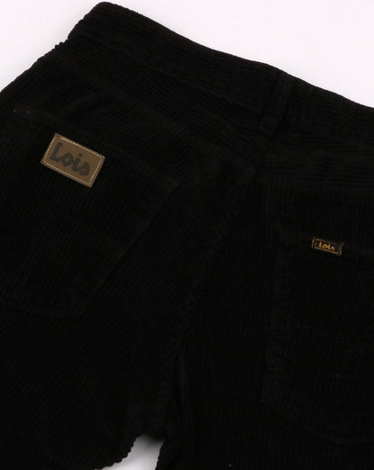 Lois Terrace Regular Taper Fit Jumbo Cords - Black