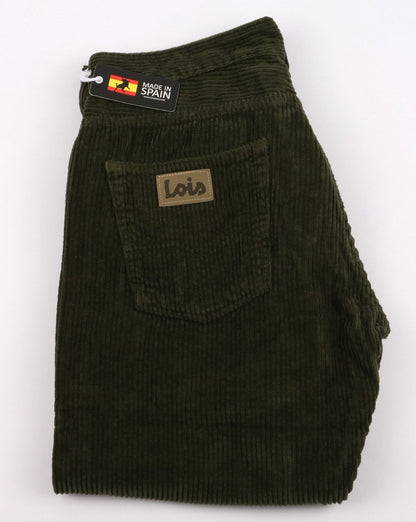 Lois Dallas Classic Straight Jumbo Cords Olive