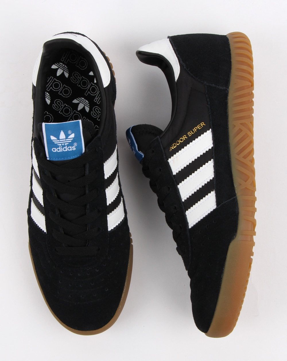 Adidas Indoor Super Trainers Black/White/Gum