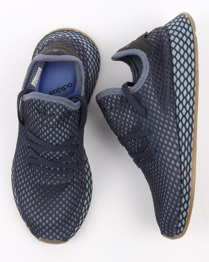 Adidas Deerupt Runner Trainers Dark Blue/ash Blue
