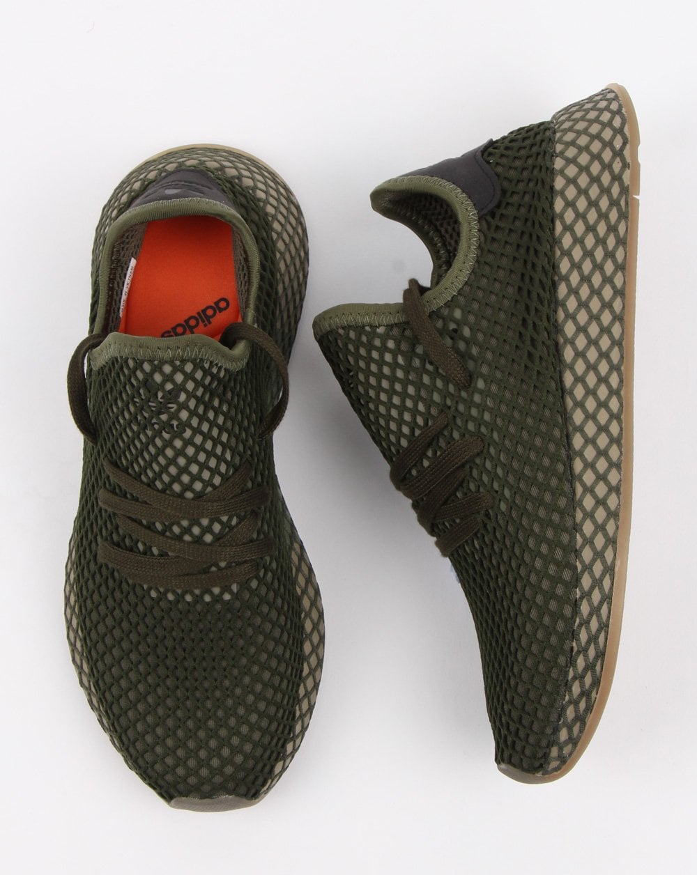 Adidas Deerupt Runner Trainers Base Green/orange
