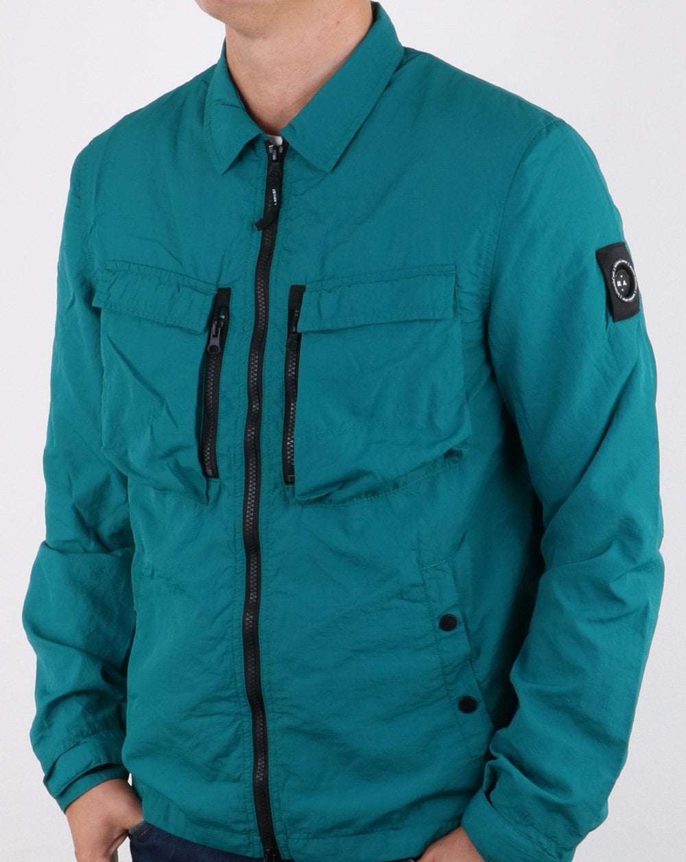 Marshall Artist Garment Dyed Overshirt Teal