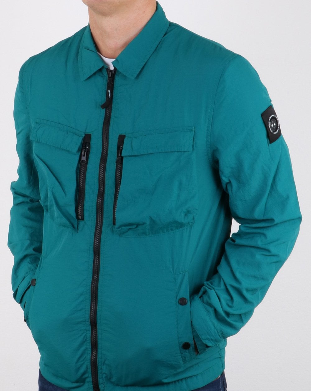 Marshall Artist Garment Dyed Overshirt Teal