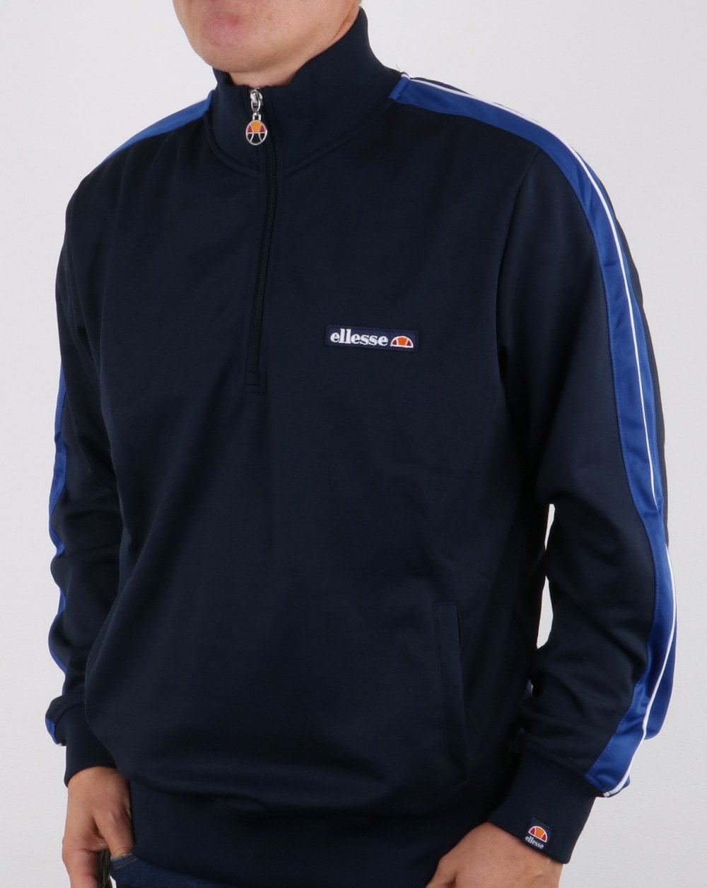 Ellesse Vinio Quarter Zip Track Top Navy