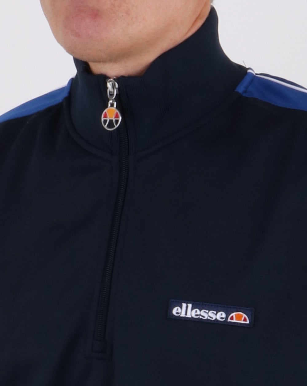 Ellesse Vinio Quarter Zip Track Top Navy
