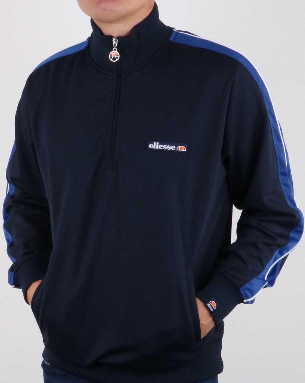 Ellesse Vinio Quarter Zip Track Top Navy