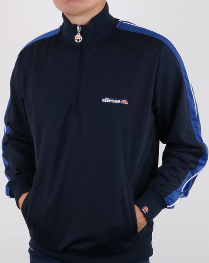 Ellesse Vinio Quarter Zip Track Top Navy