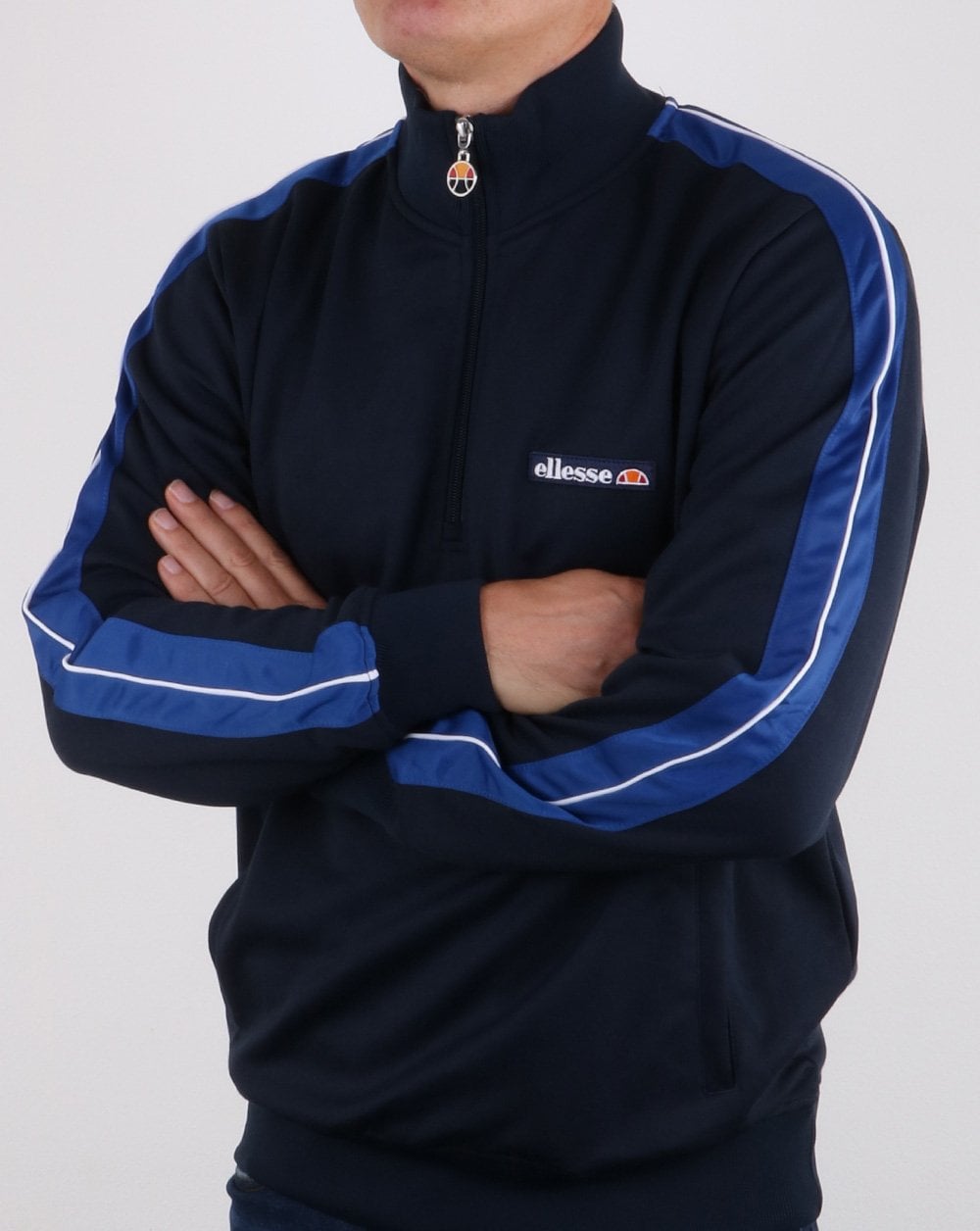 Ellesse Vinio Quarter Zip Track Top Navy