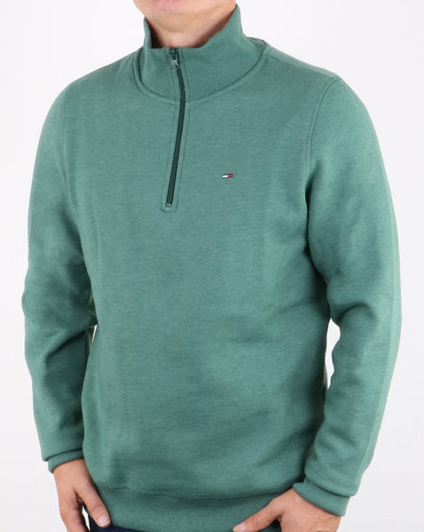 Tommy Hilfiger Half Zip Jumper Hunter Green
