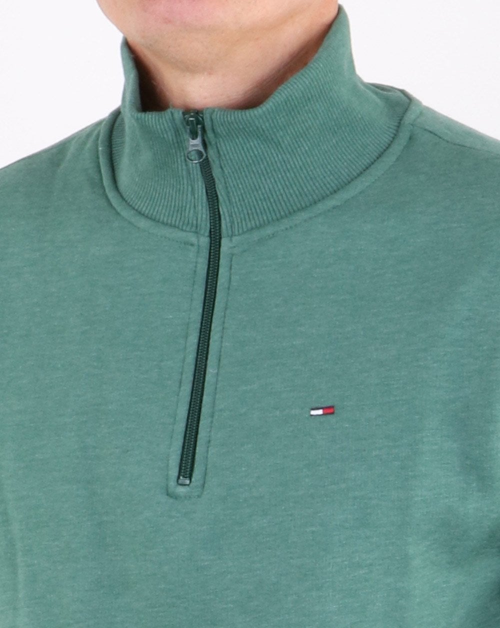 Tommy Hilfiger Half Zip Jumper Hunter Green