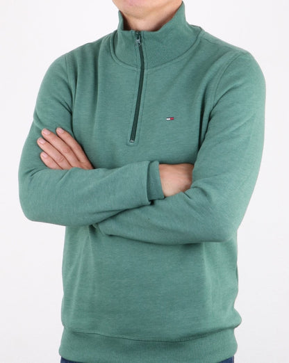 Tommy Hilfiger Half Zip Jumper Hunter Green