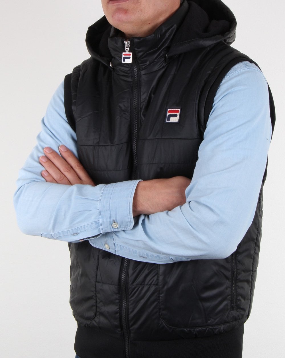 Fila Vintage Racer Gilet Black