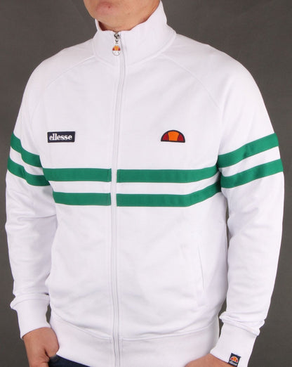 Ellesse Rimini Track Top White/Green