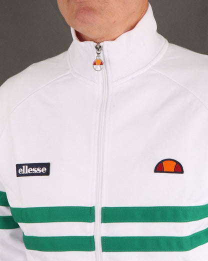 Ellesse Rimini Track Top White/Green
