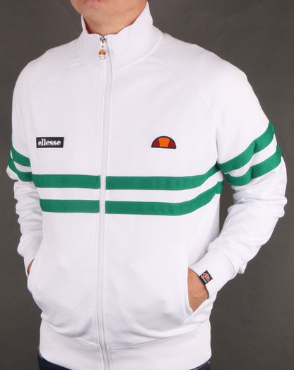 Ellesse Rimini Track Top White/Green