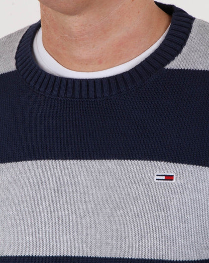 Tommy Hilfiger Block Sweater Light Grey Heather/Navy