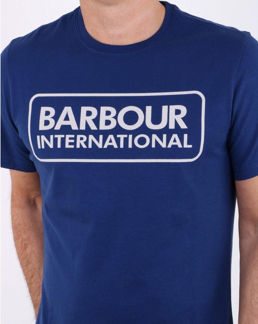 Barbour Block Logo T-shirt Blue