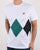 Lyle And Scott Argyle T-shirt White/Green/Black