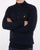 Lyle And Scott 1/2 button funnel knit Dark Navy