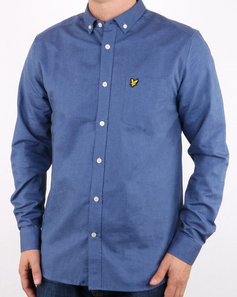 Lyle And Scott Oxford Shirt Denim Blue