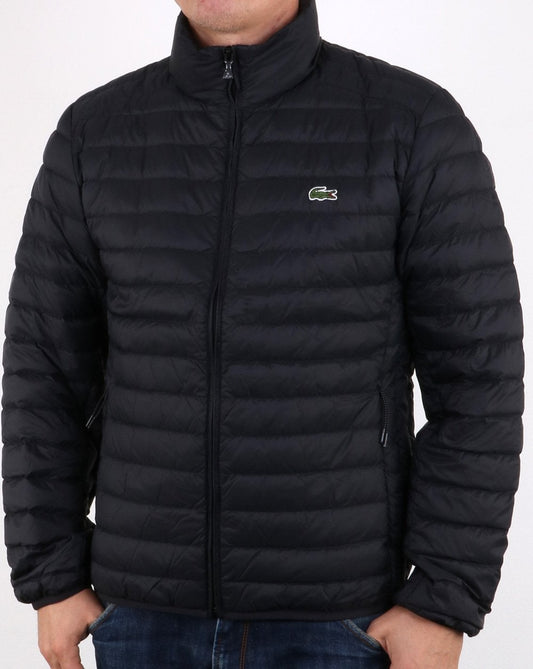 Lacoste Lacoste Contrast Lining Quilted Jacket Black