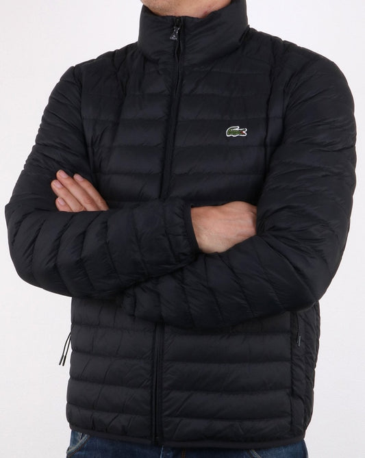Lacoste Lacoste Contrast Lining Quilted Jacket Black