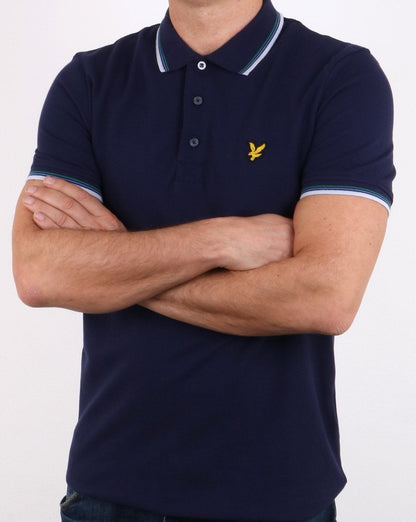 Lyle And Scott Tipped Polo Shirt Navy
