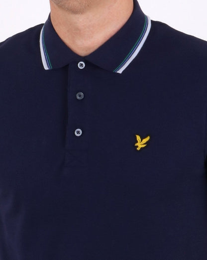 Lyle And Scott Tipped Polo Shirt Navy