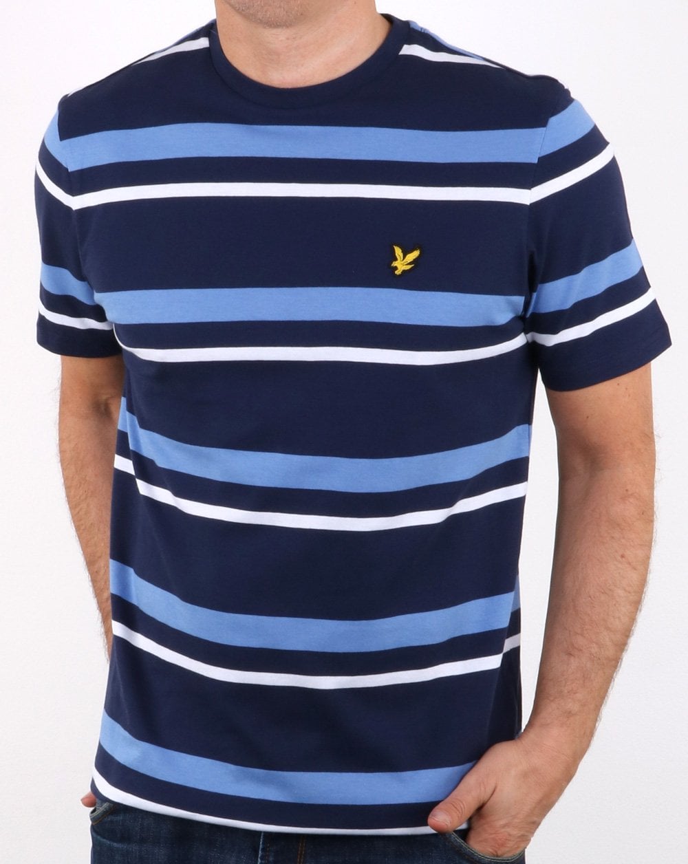Lyle And Scott Stripe T-shirt Navy