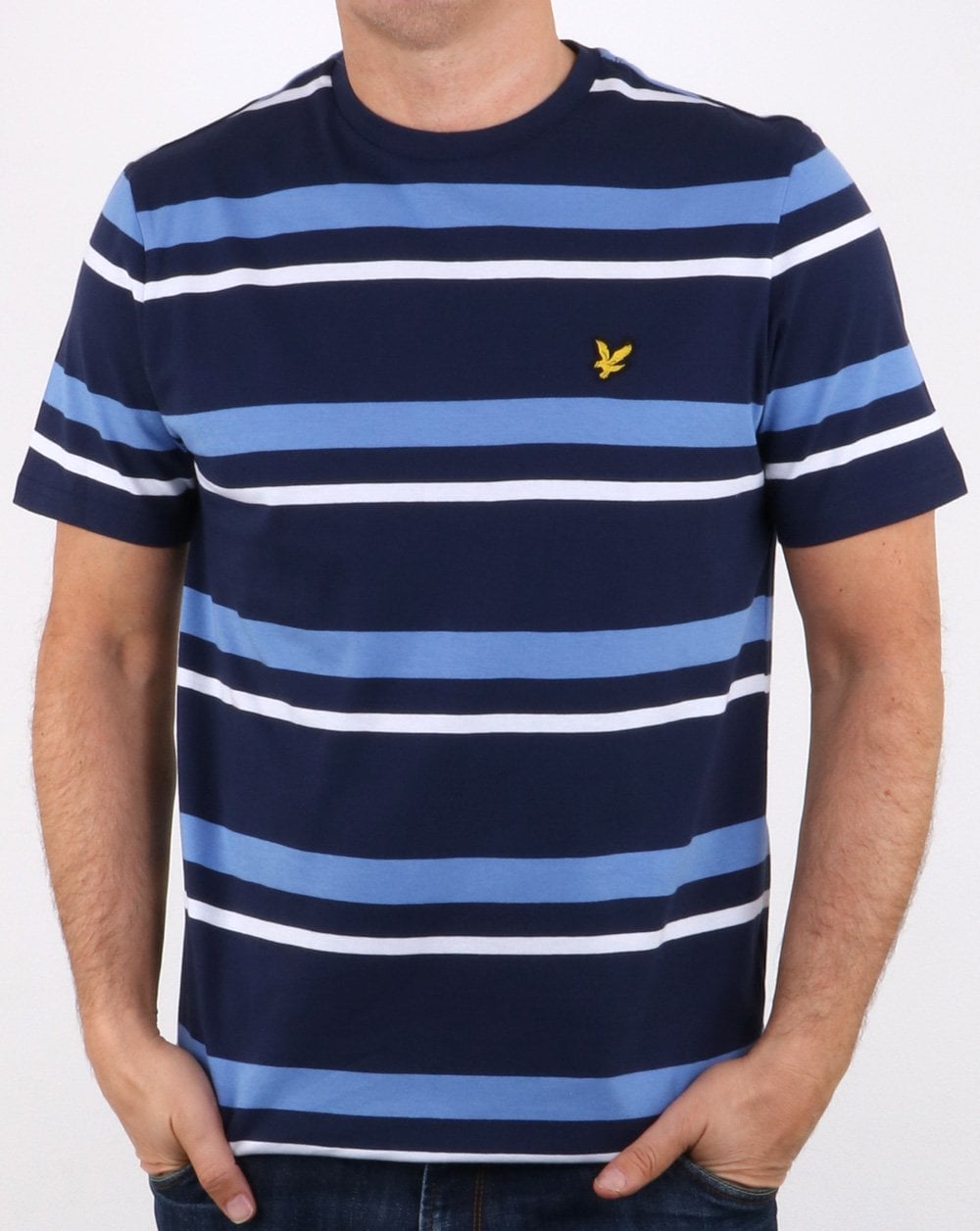 Lyle And Scott Stripe T-shirt Navy